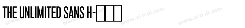 The Unlimited Sans H字体转换